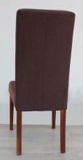 krzeslo tapicerowane w brazowym kolorze